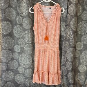 Cabana Life Coral Sleeveless Midi Dress